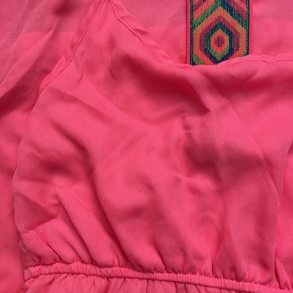 5th & love almost neon pink flowy dress XS - Picture 8 of 11